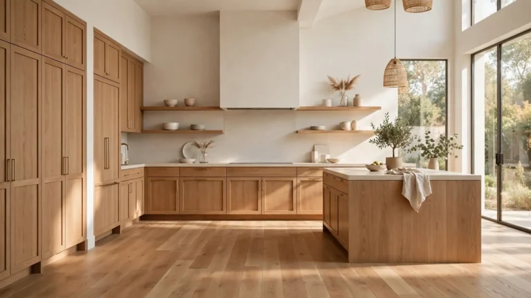 kitchen flooring ideas with oak cabinets