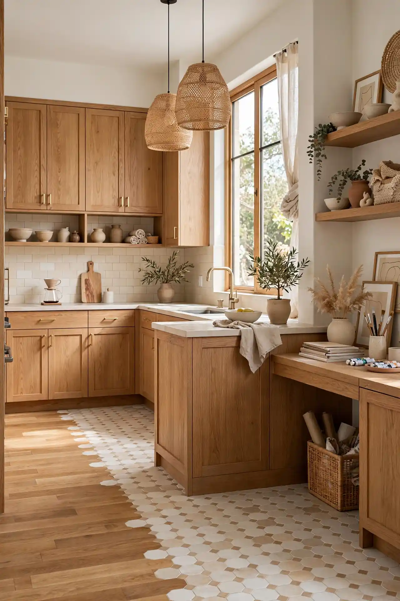 Oak and Tile Mix