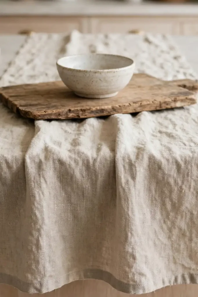 Textured Linen Runner