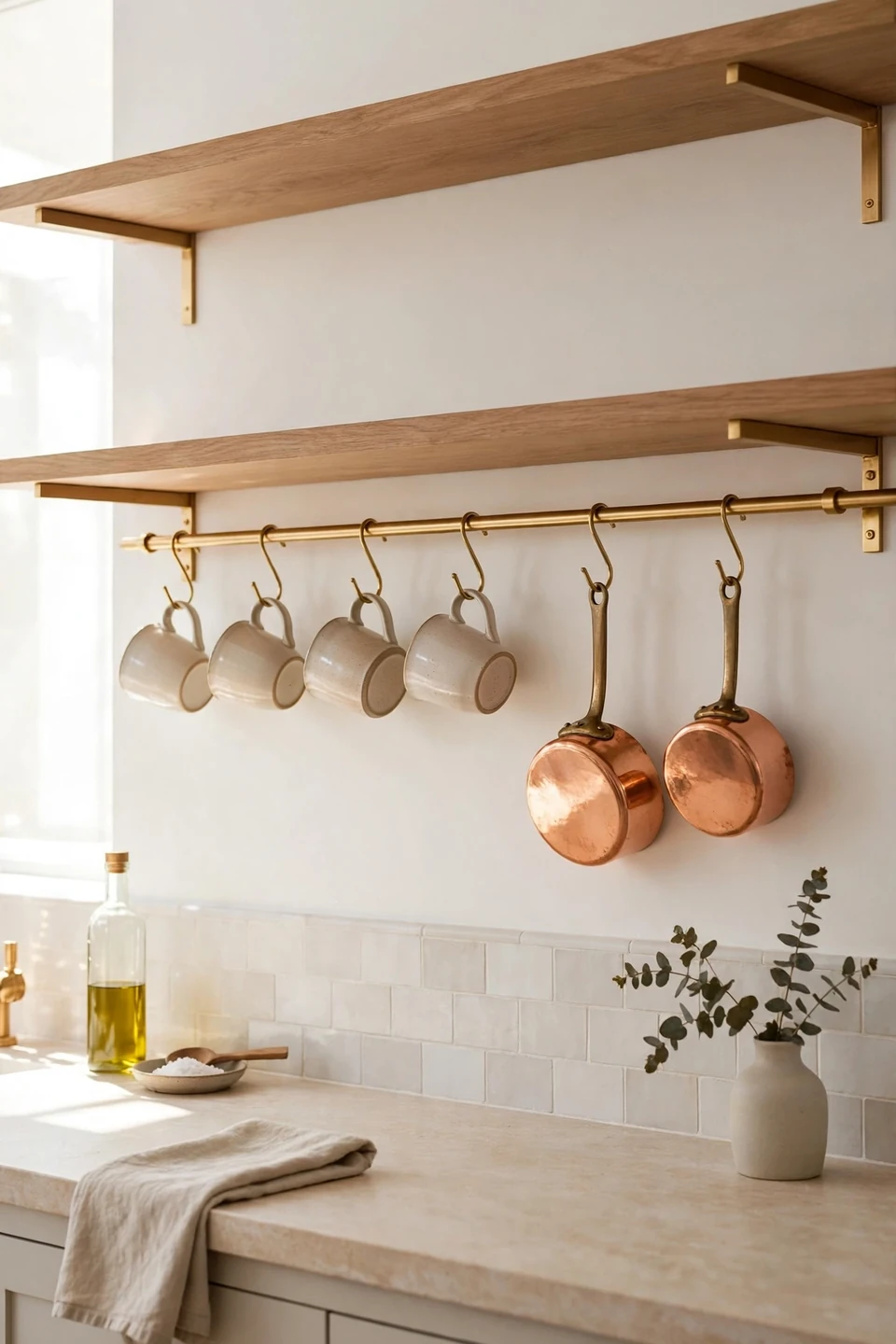 Brass Rail Hangers