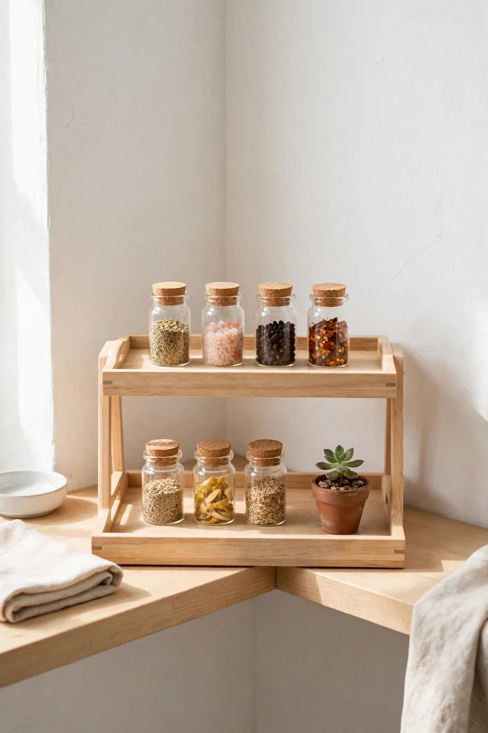 Tiered Tray Corners