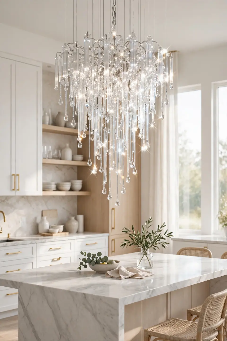 Crystal Cluster Chandelier
