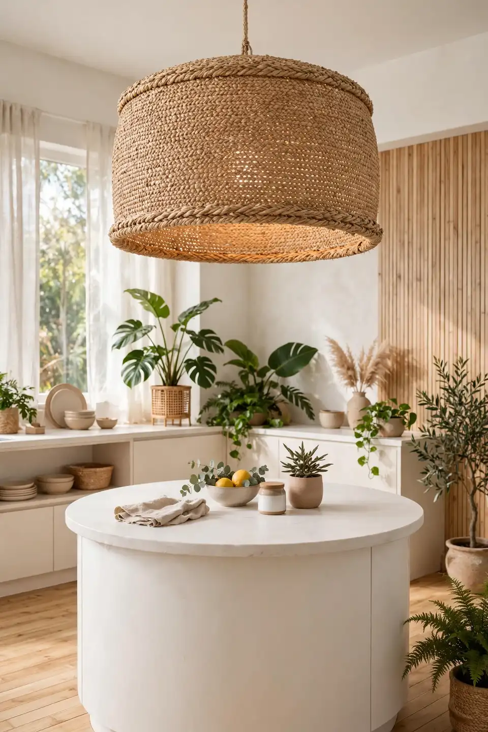 Woven Seagrass Drums