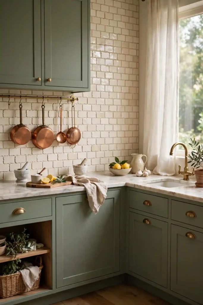 Cream Brick Look