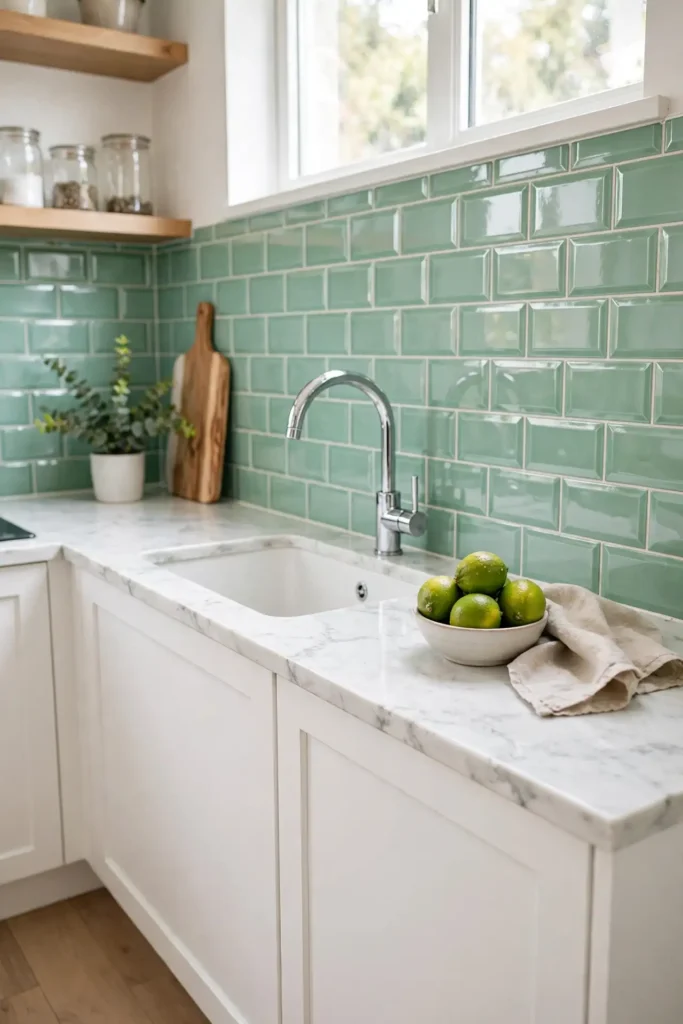 Fresh kitchen wall tile design ideas for small kitchens