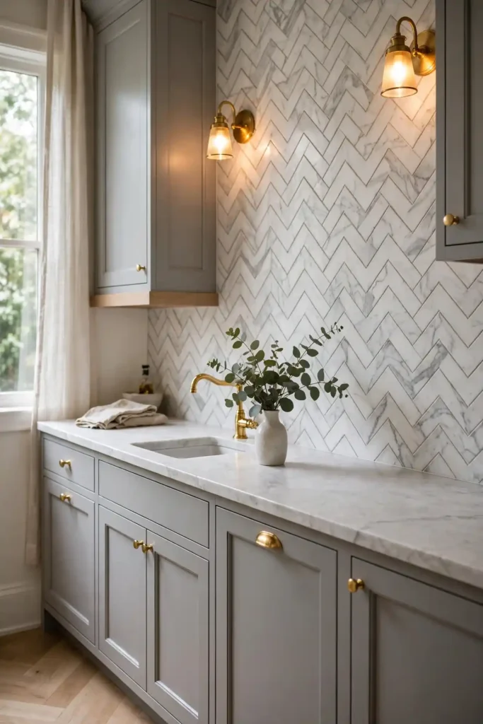 Herringbone Marble