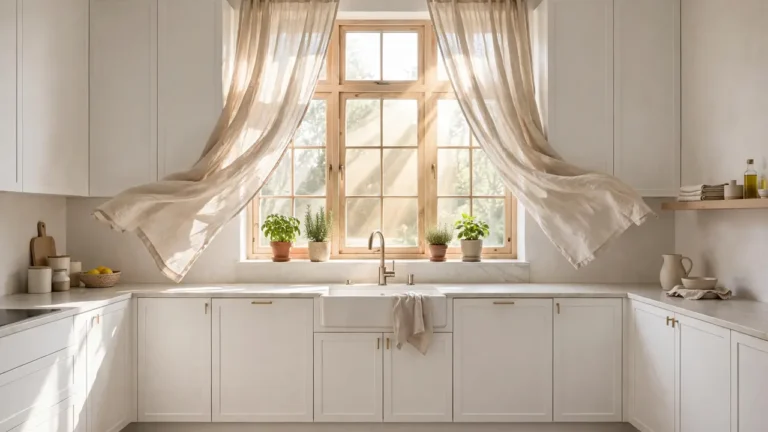 kitchen window decor