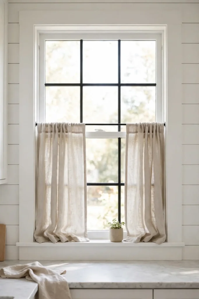Linen Cafe Curtains