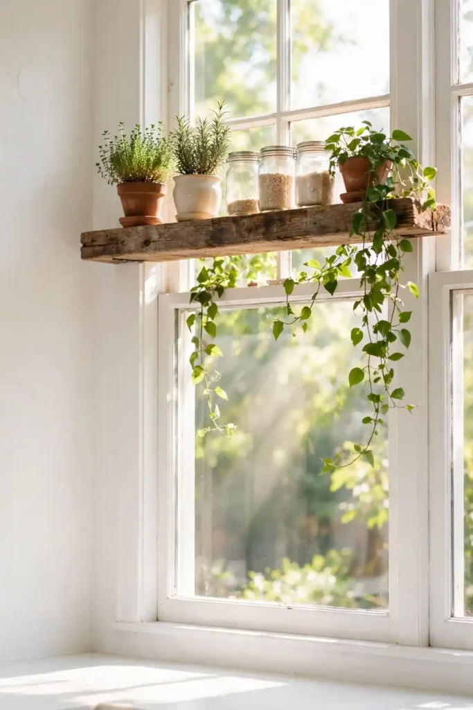 Open Wood Shelving
