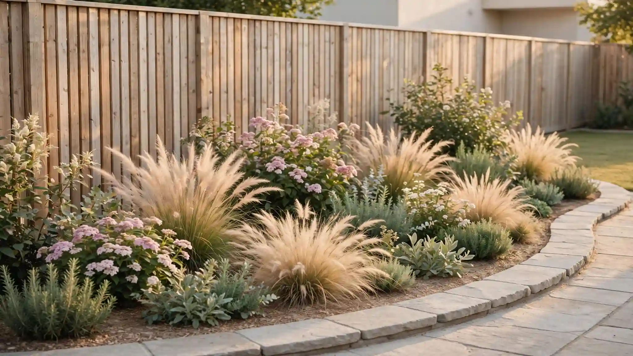 landscaping along fence ideas
