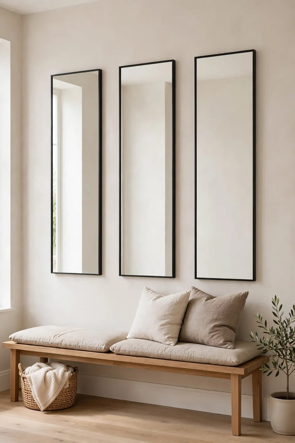 Triple Panel Mirror
