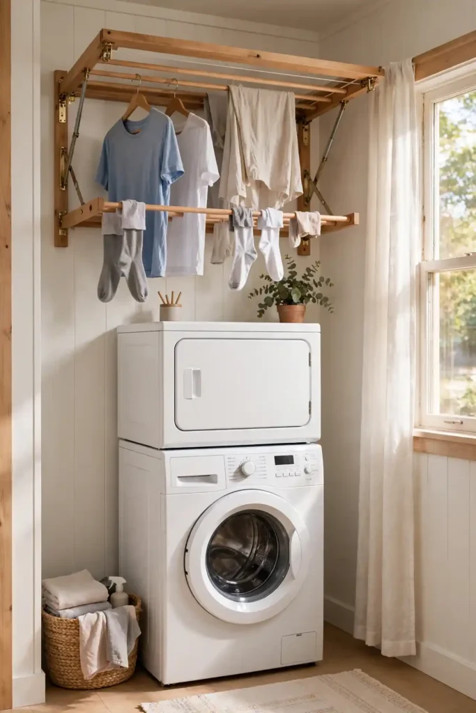 Fold-Down Drying Rack