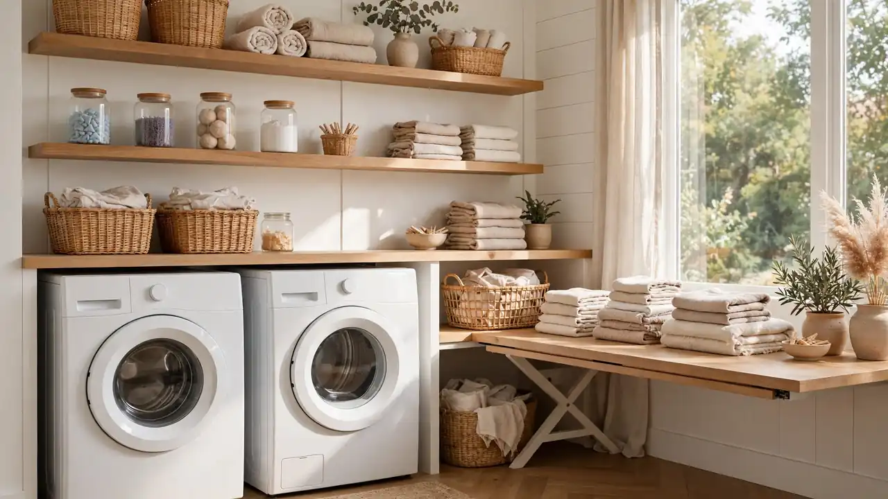 laundry room shelving