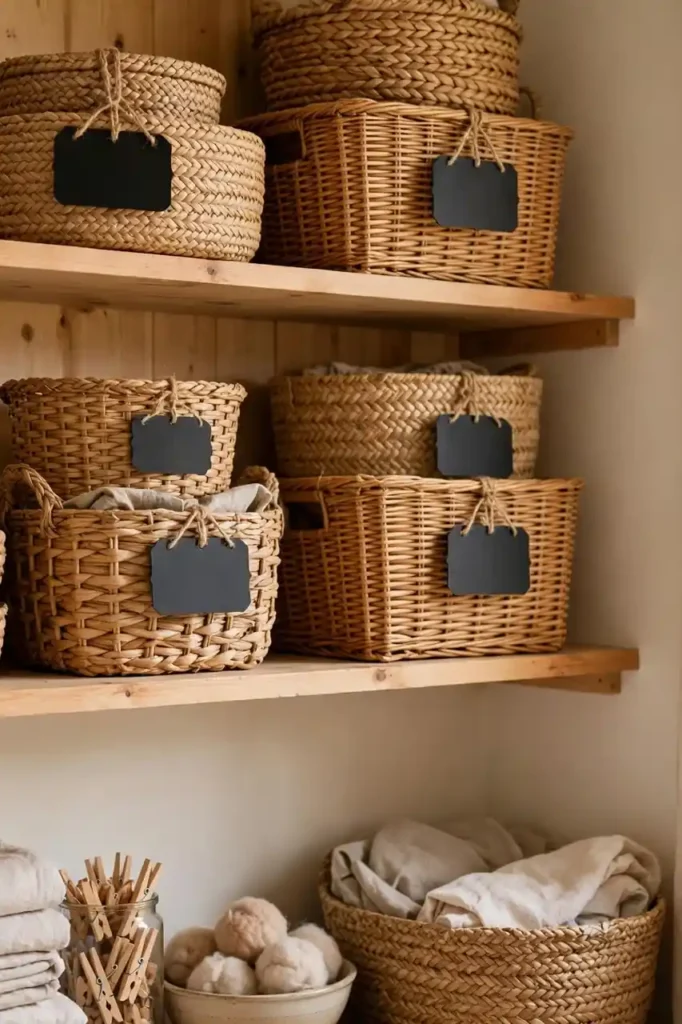 Woven Basket Tiers