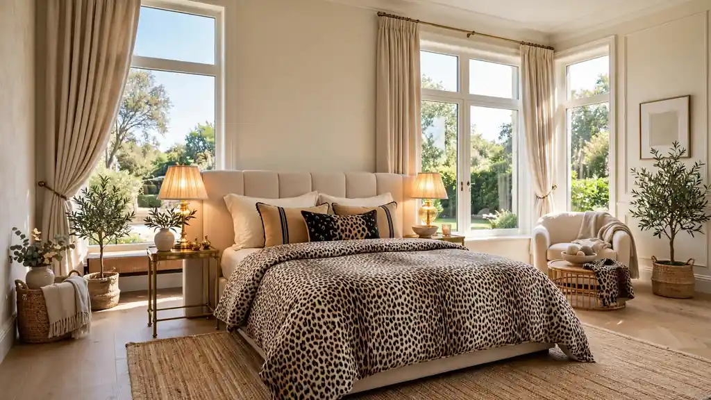 leopard print bedroom ideas
