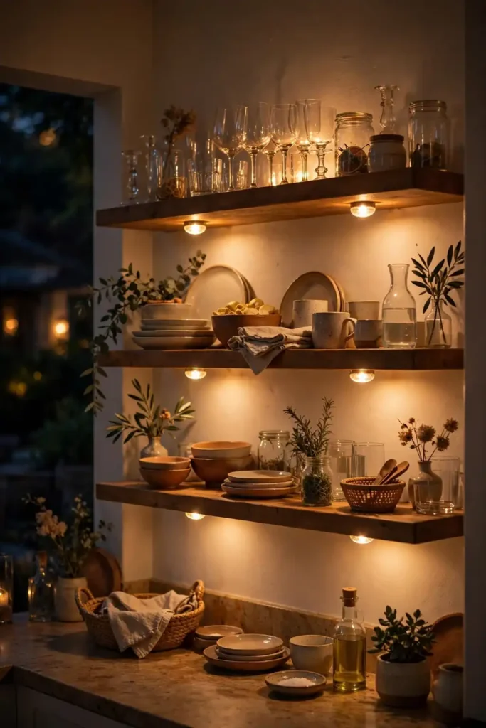 Open Shelf Puck Lights