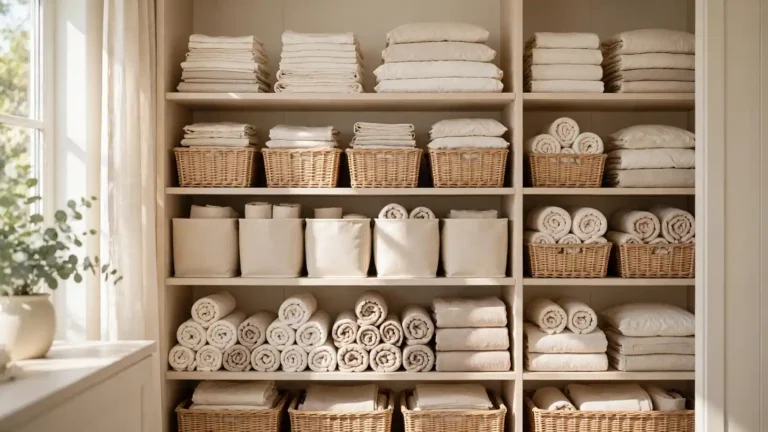 linen closet organization