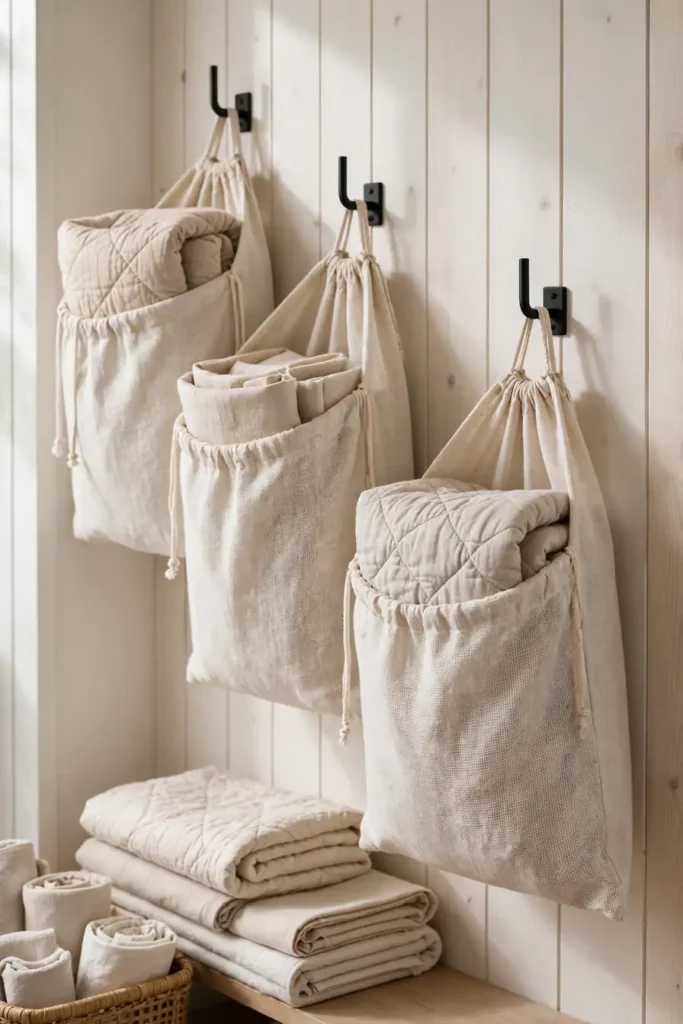 Hanging Linen Bags