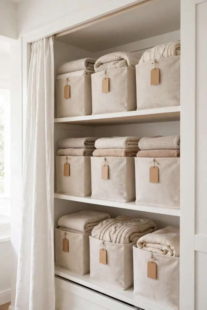 Labeled Storage Bins