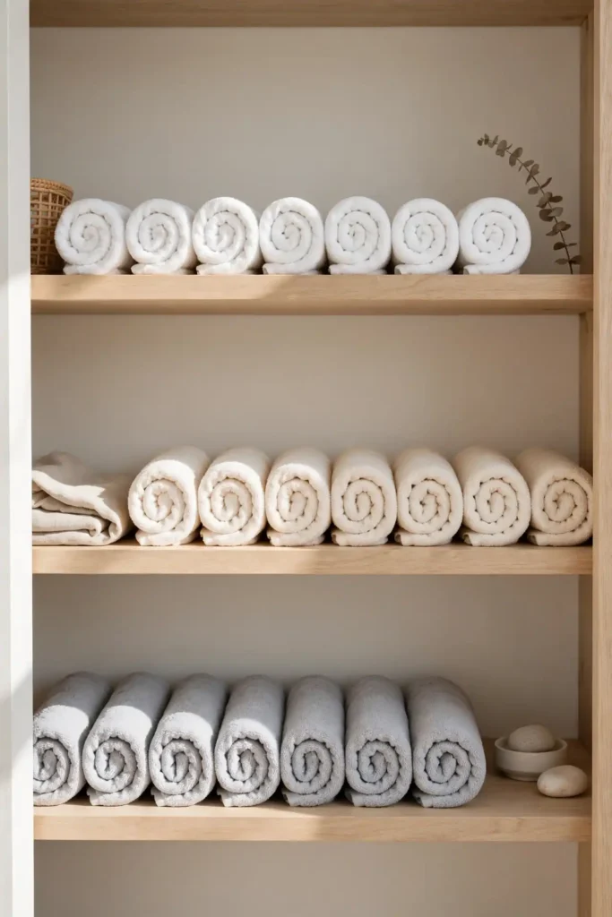 Rolled Towel Display