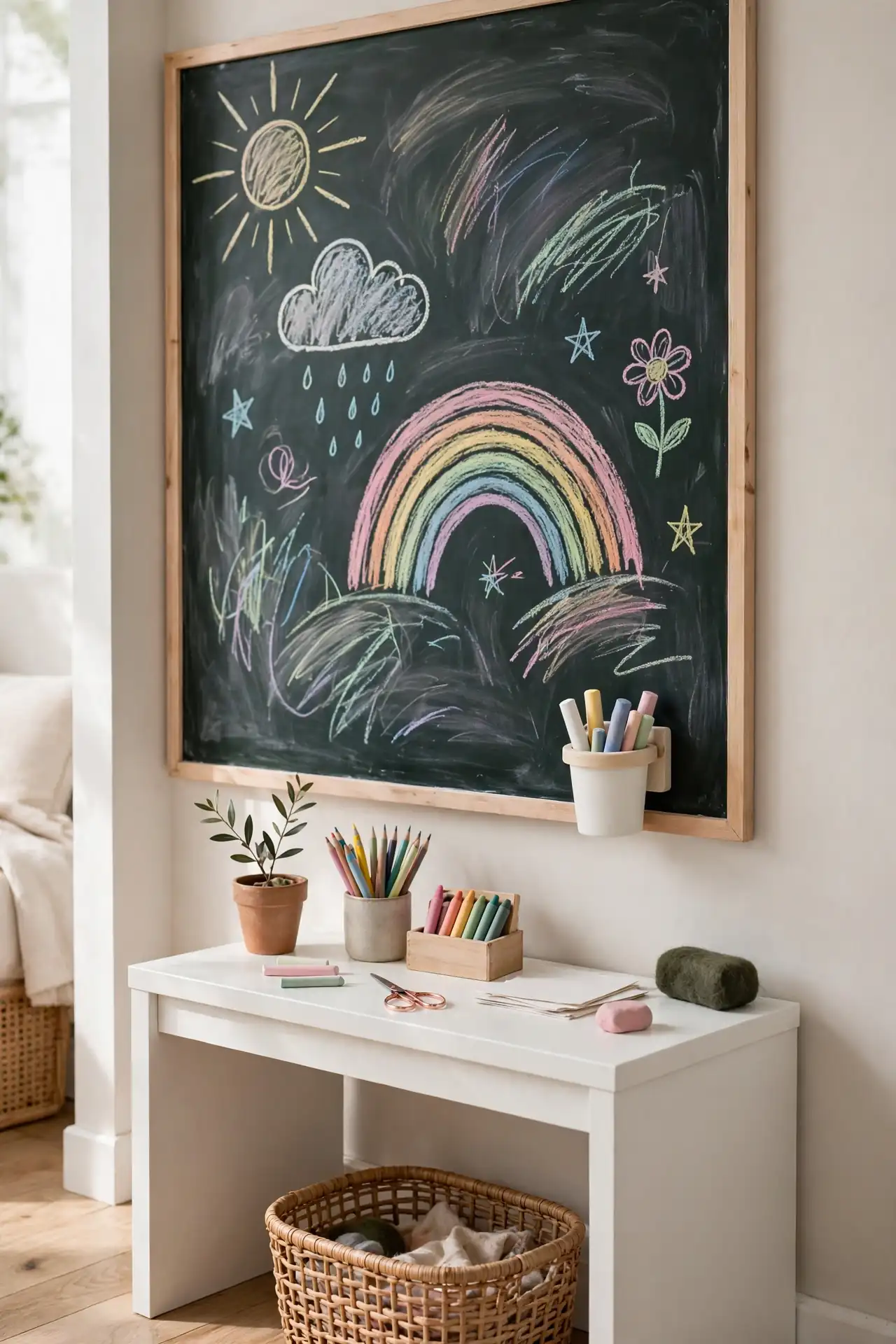 Chalkboard Creativity Wall