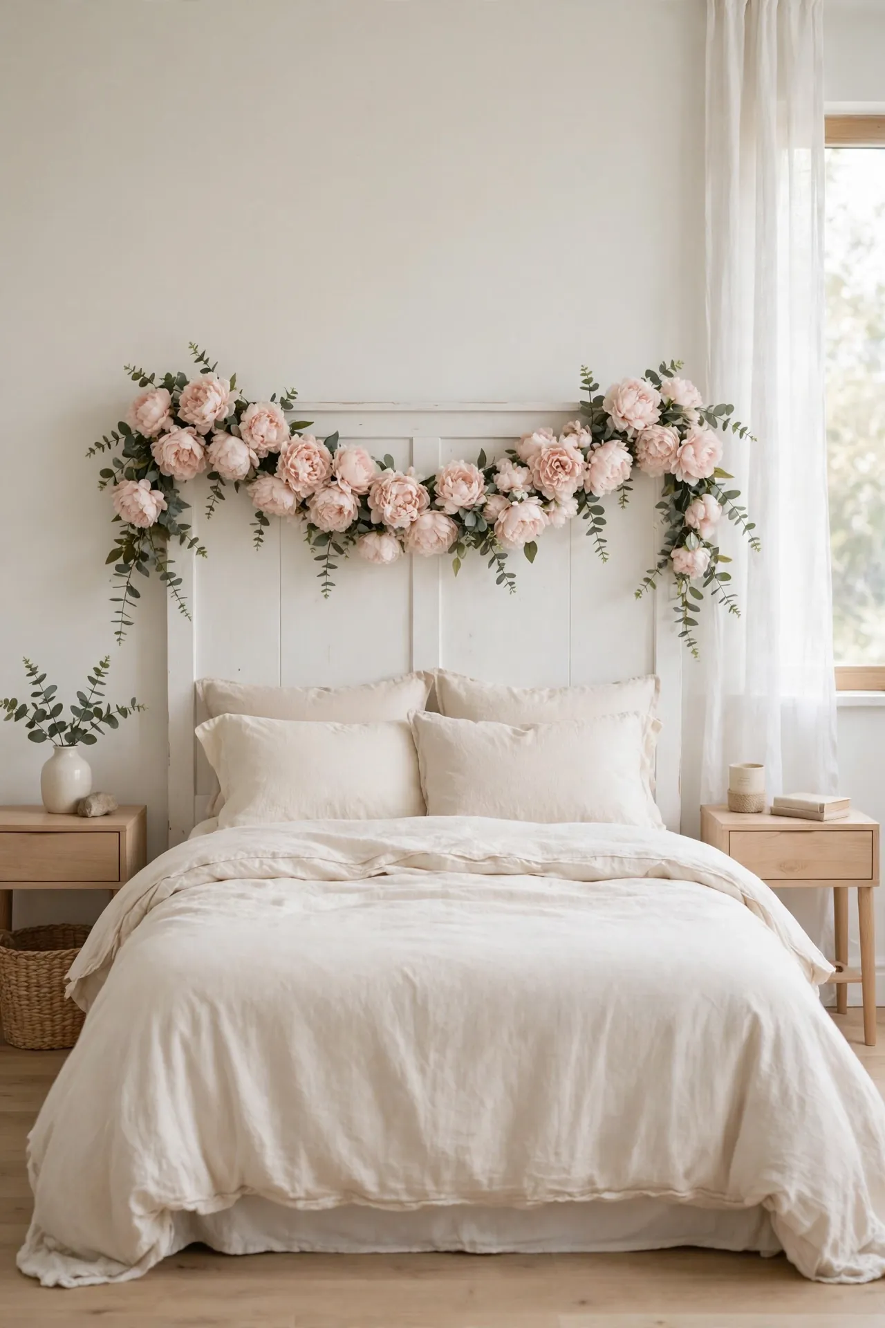 Floral Garland Headboard