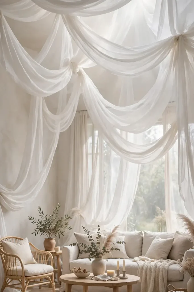 Fabric Draped Canopy