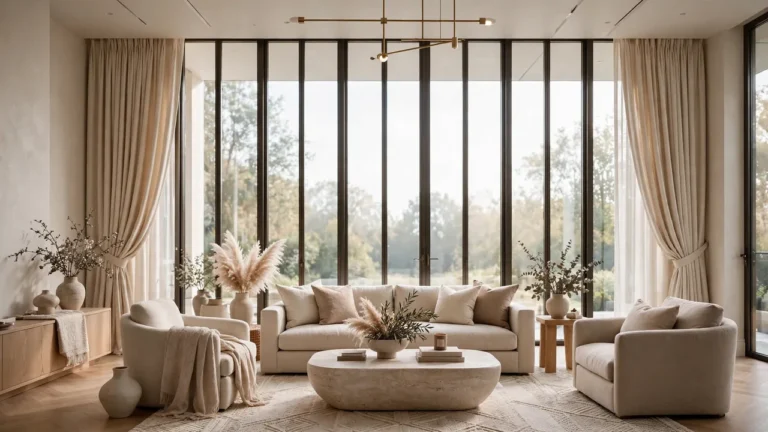 living room curtains for large windows