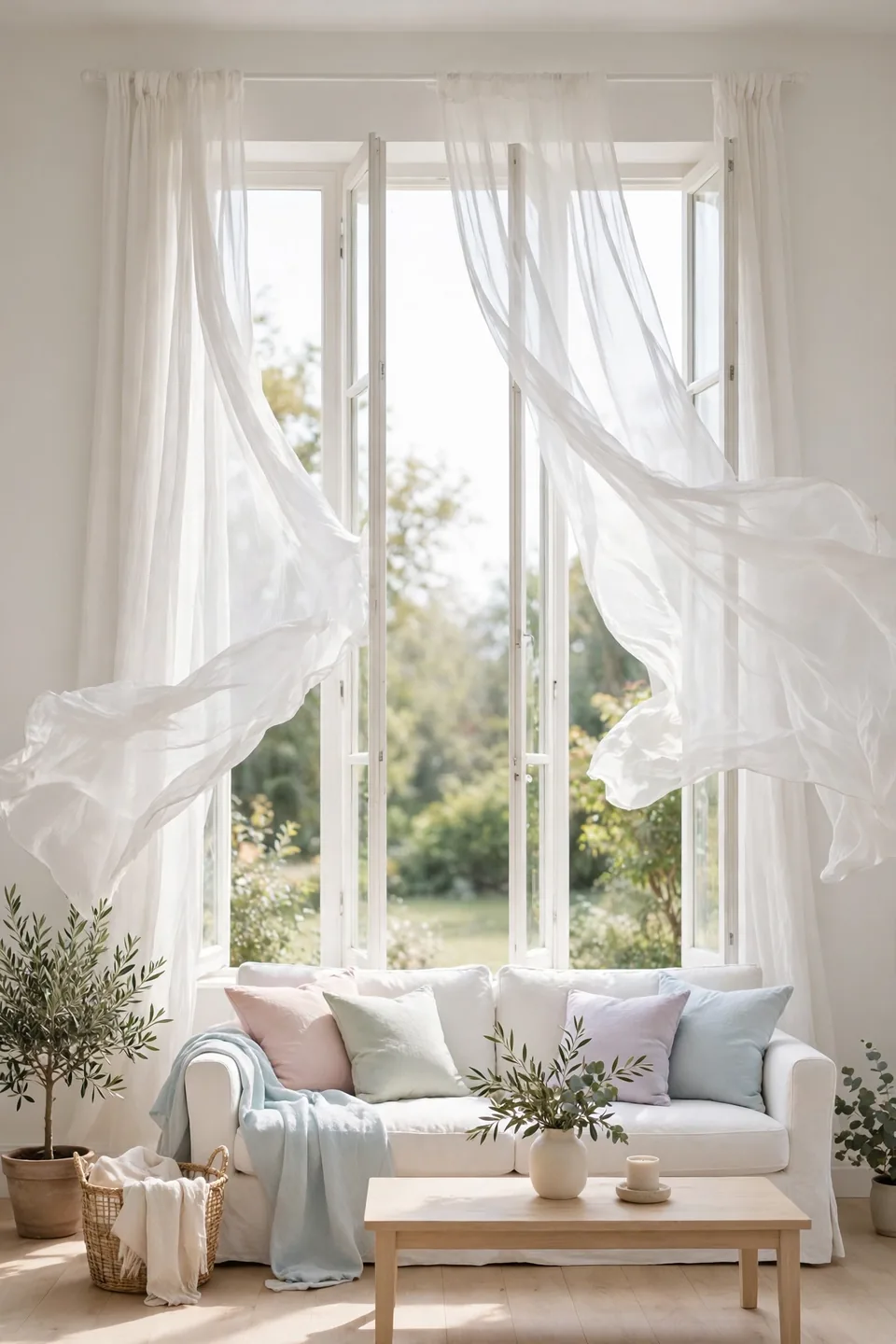 Flowing Chiffon Curtains