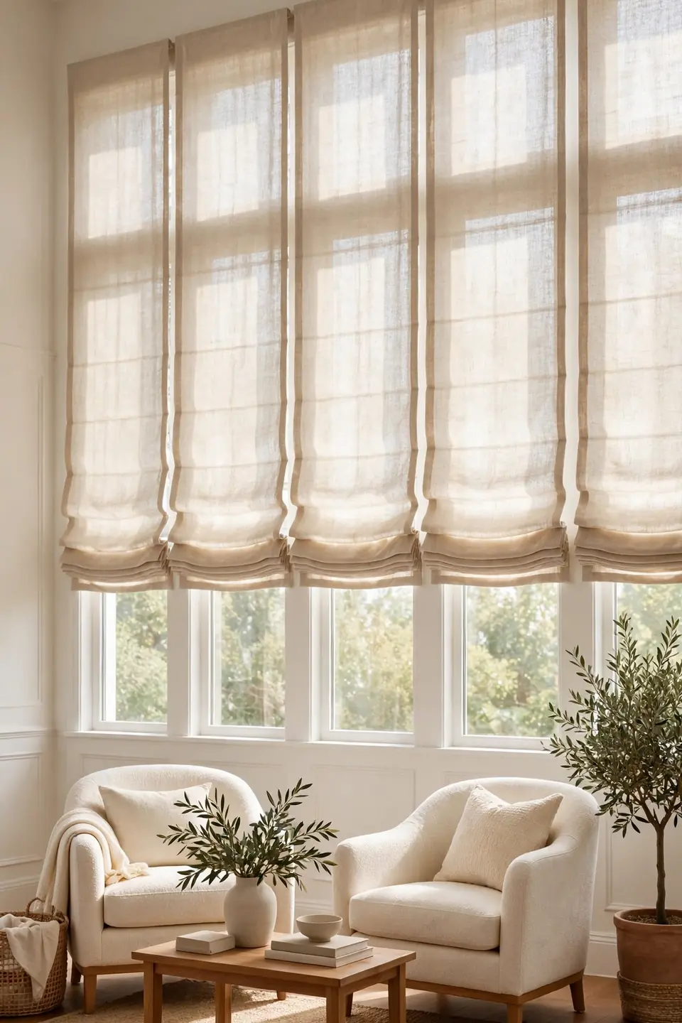 Oversized Roman Shades