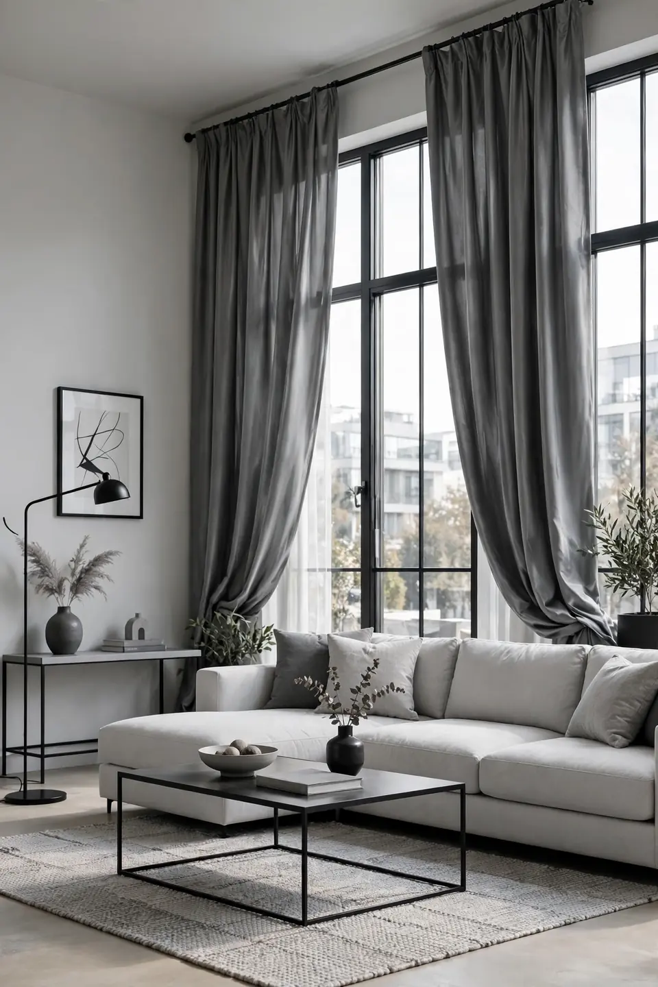 Smoky Gray Drapes