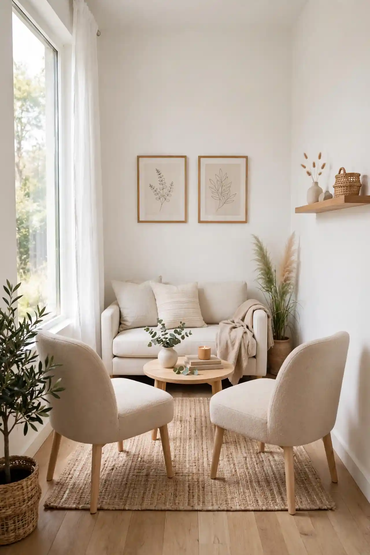 Armless Chair Pair