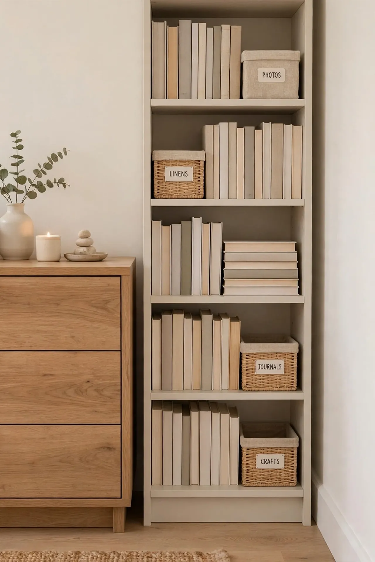 Narrow Bookcase Towers