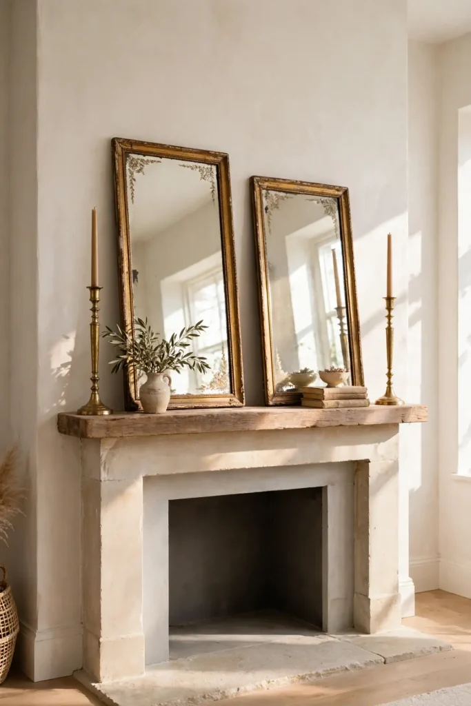 Antique Mirror Pair
