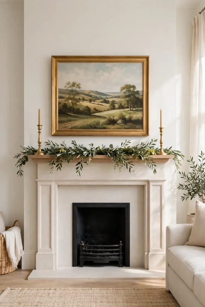 Classic mantel decor ideas