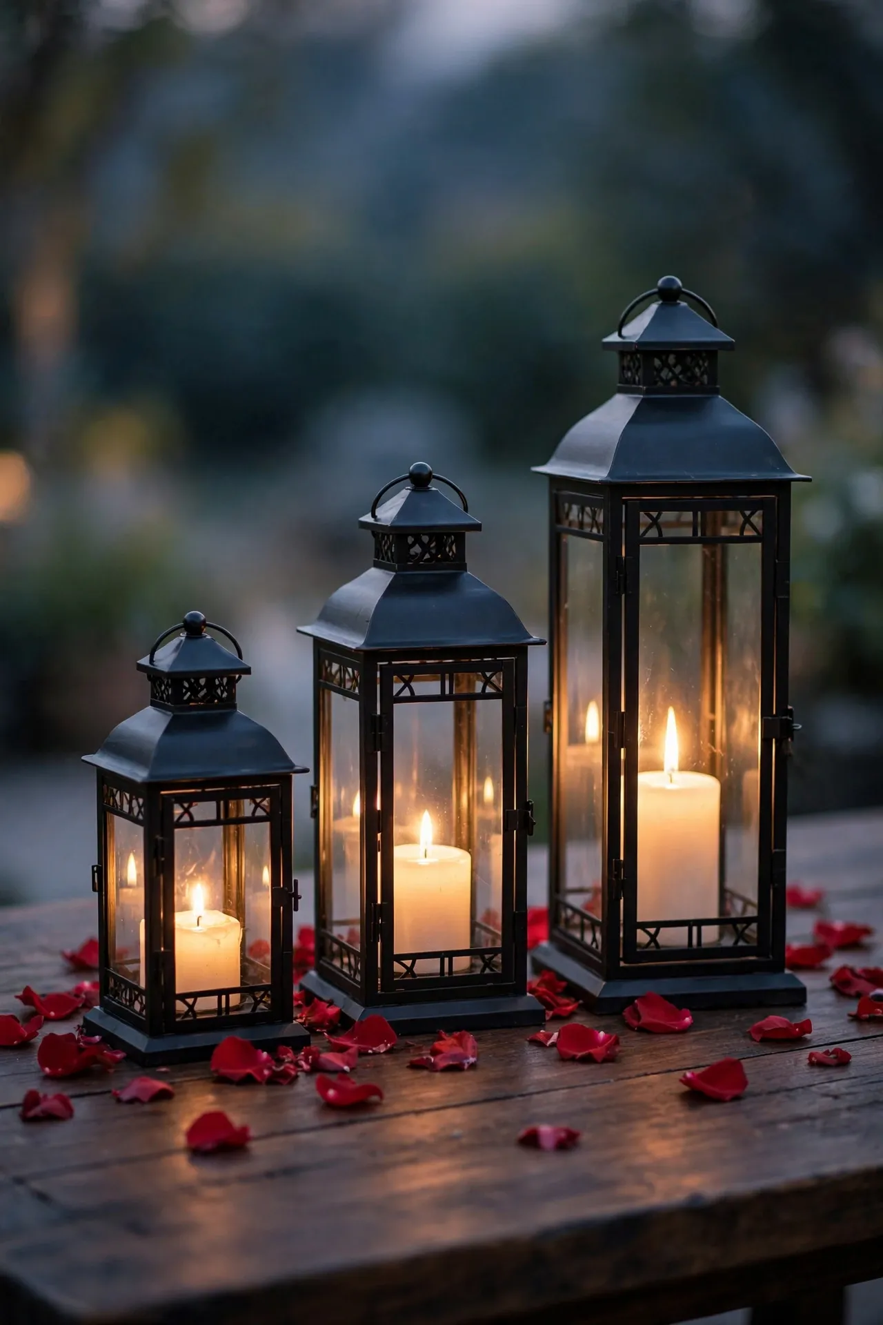 Candlelit Lantern Cluster