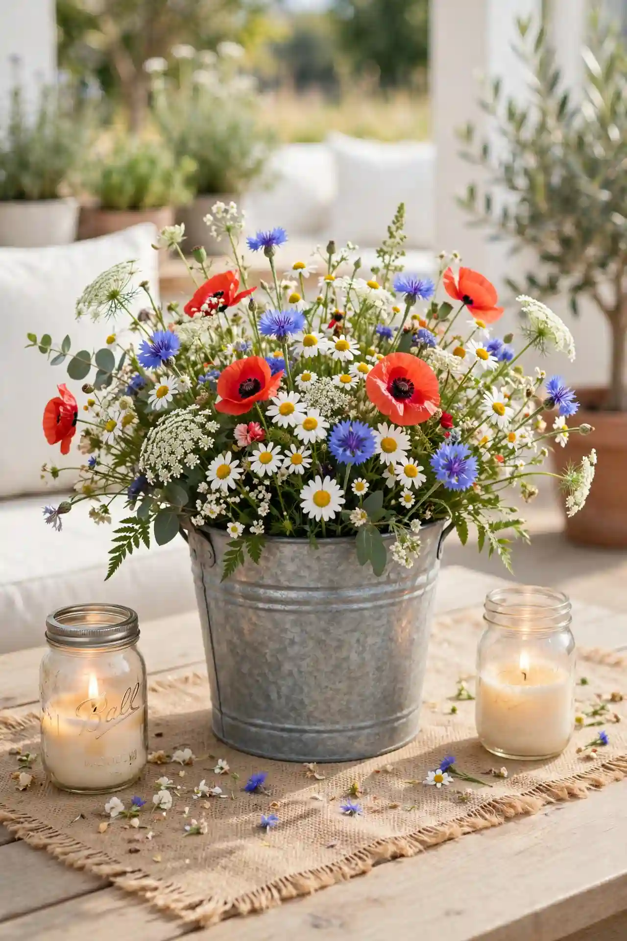 Galvanized Bucket Blooms