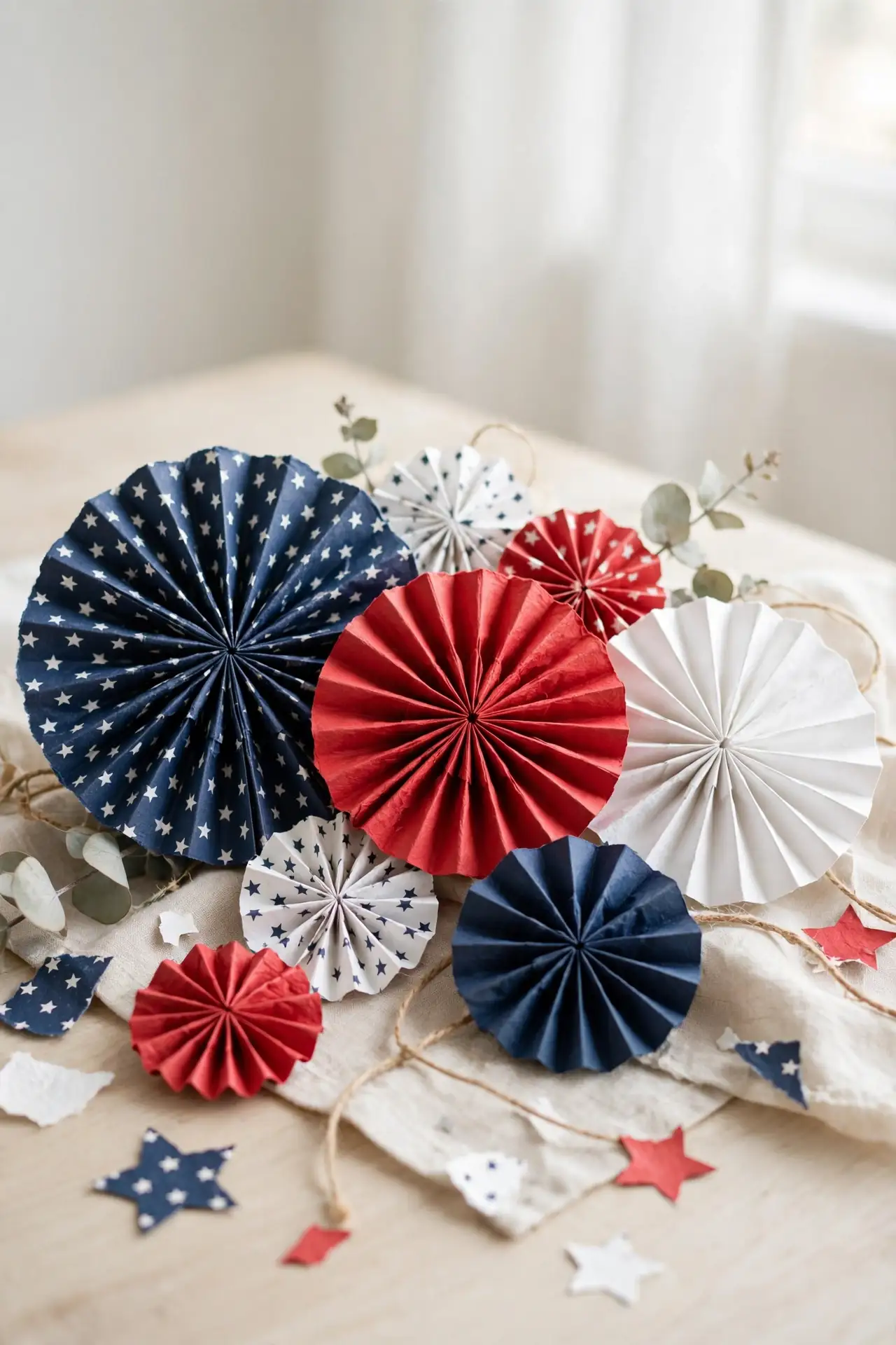 Patriotic Paper Rosettes