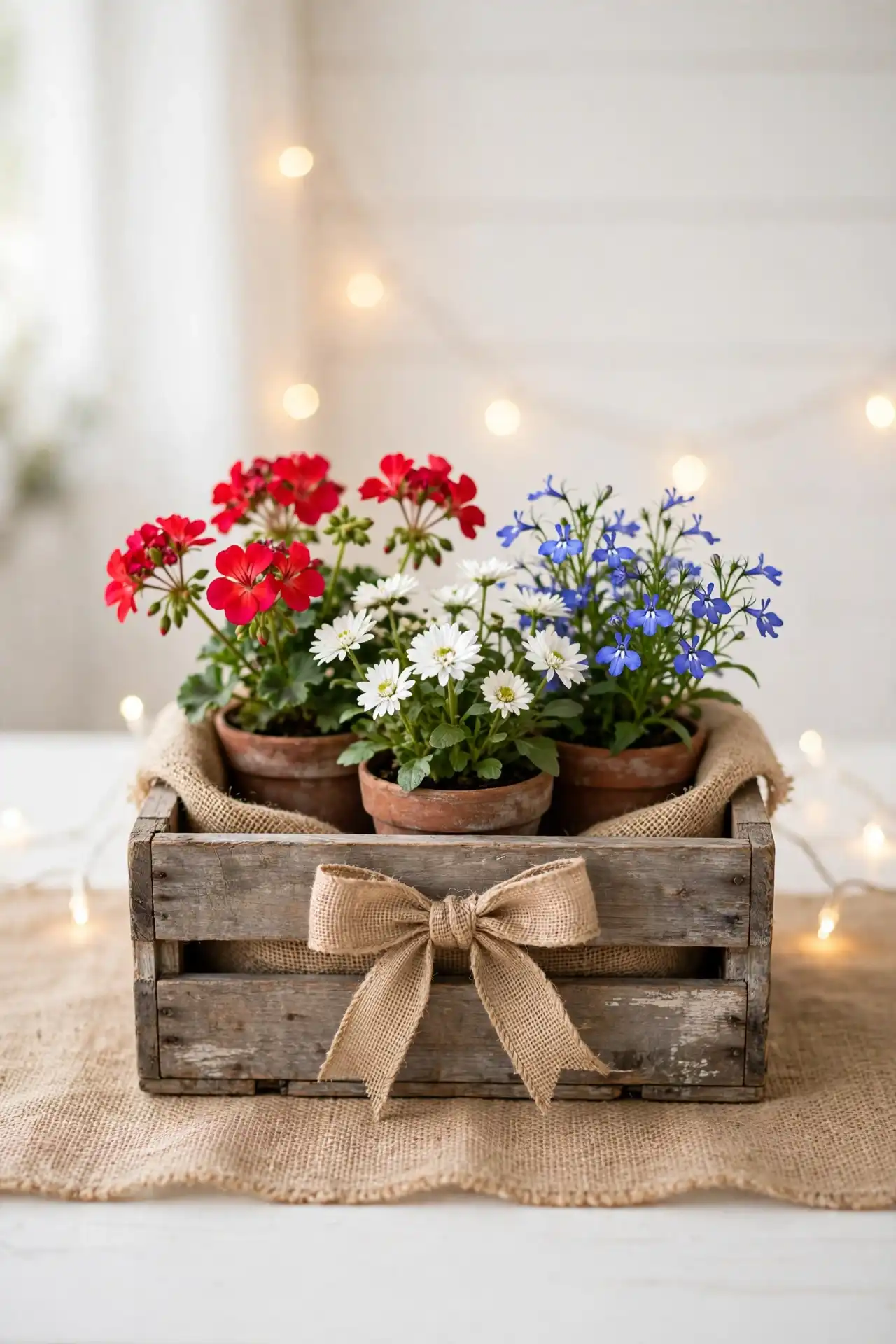 Rustic Crate Display