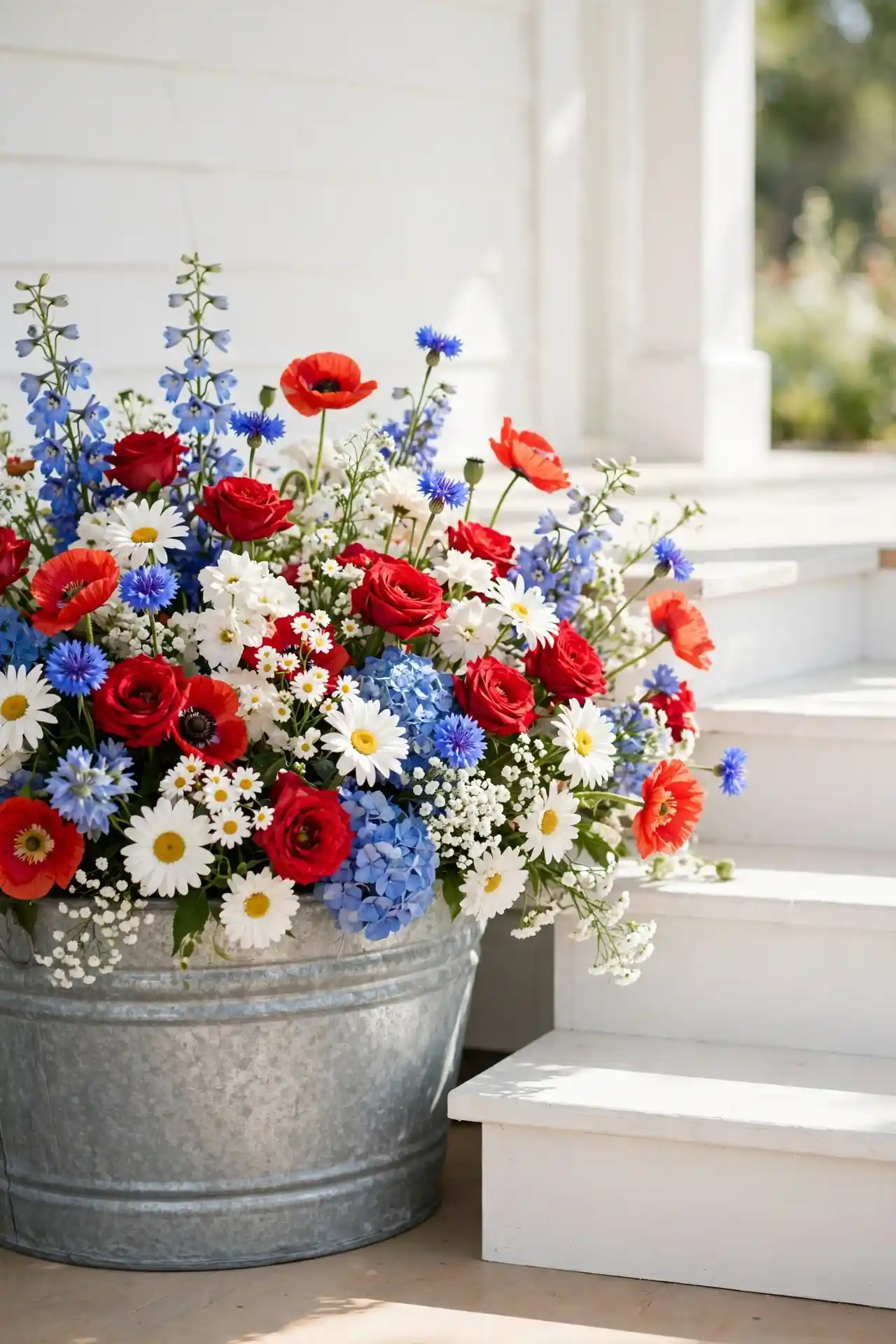 Galvanized Tub Blooms