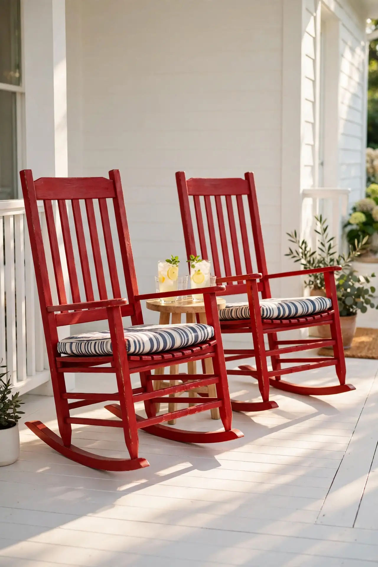 Red Rocking Chairs