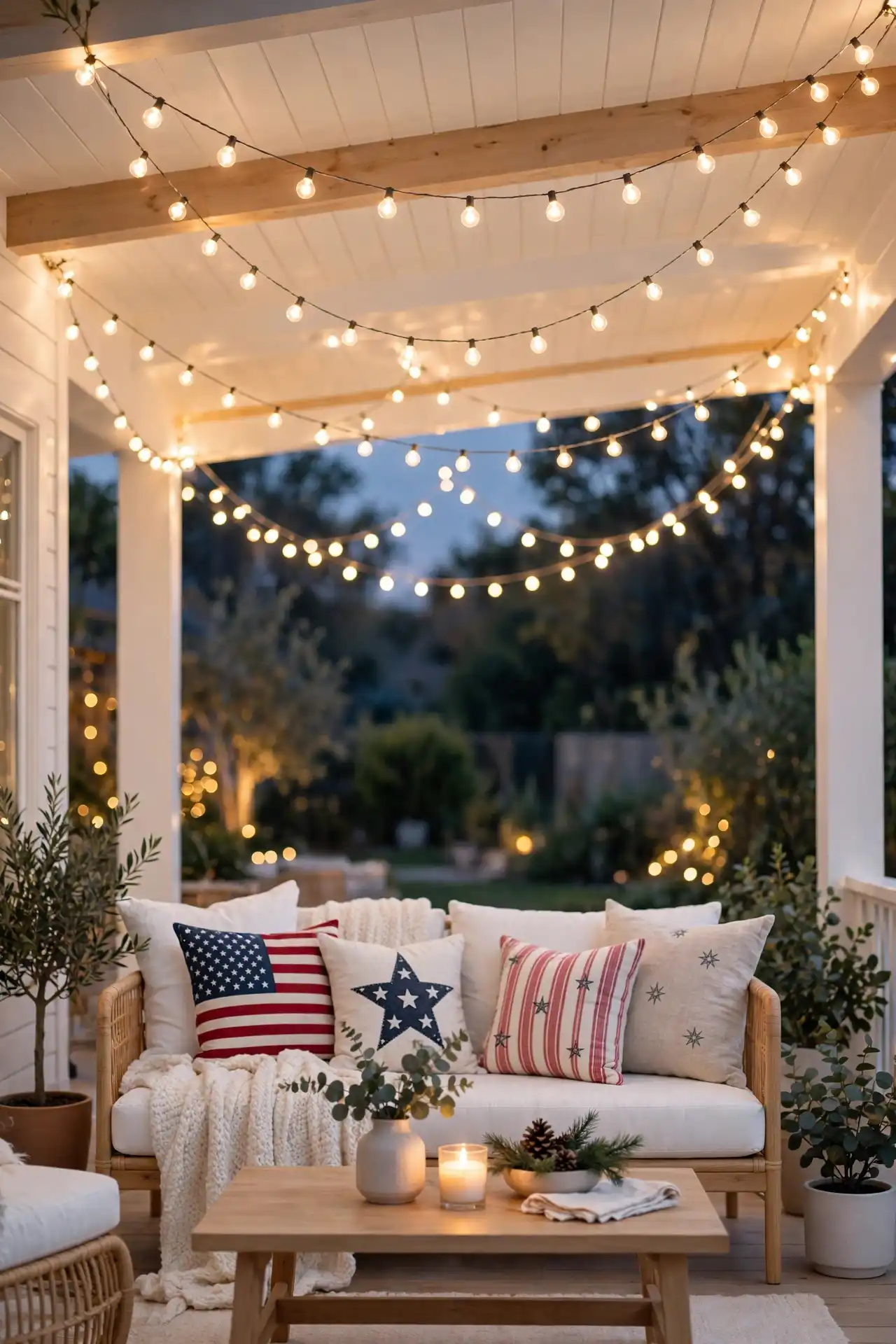 String Light Canopy