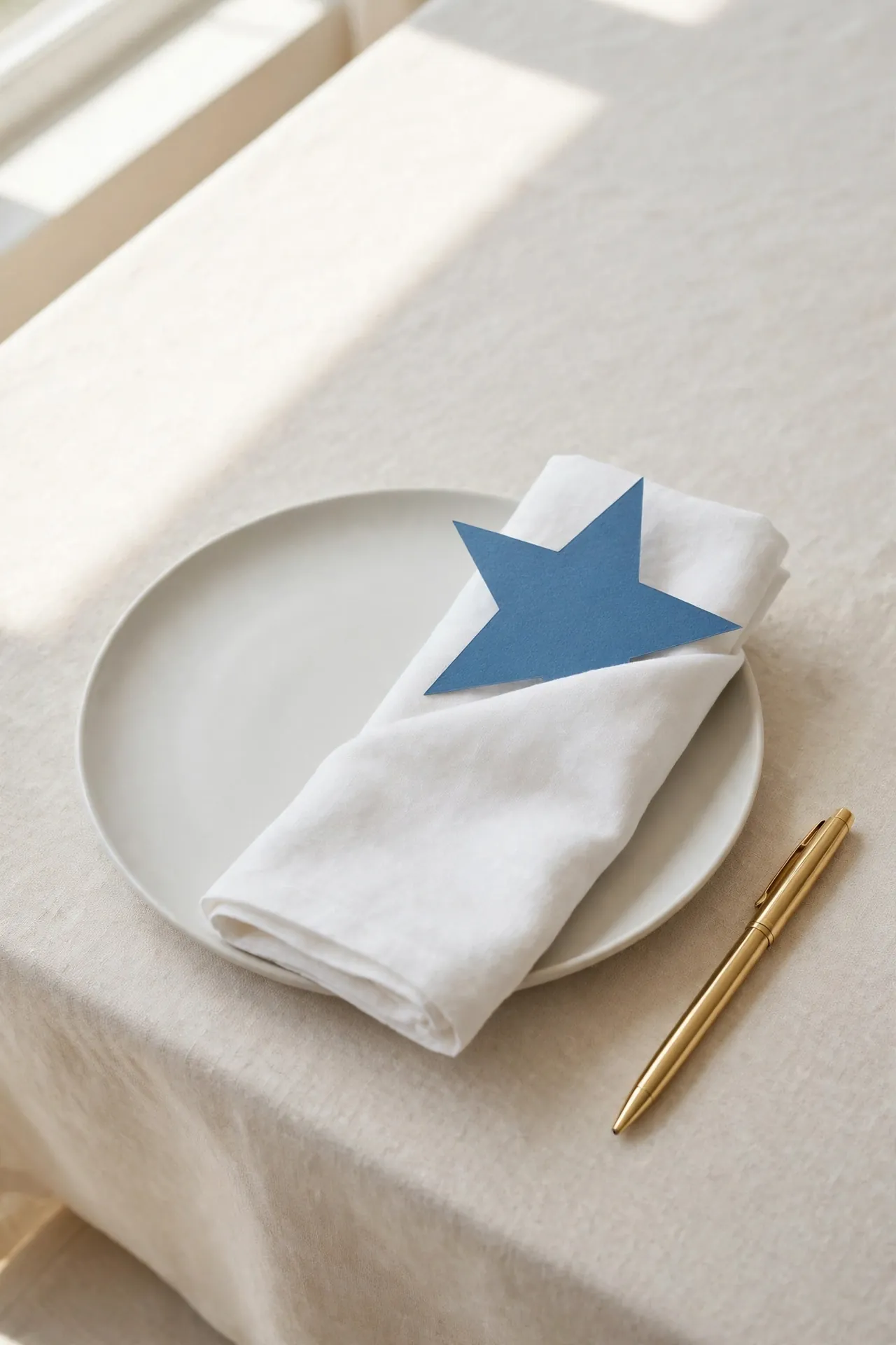 Blue Star Place Cards