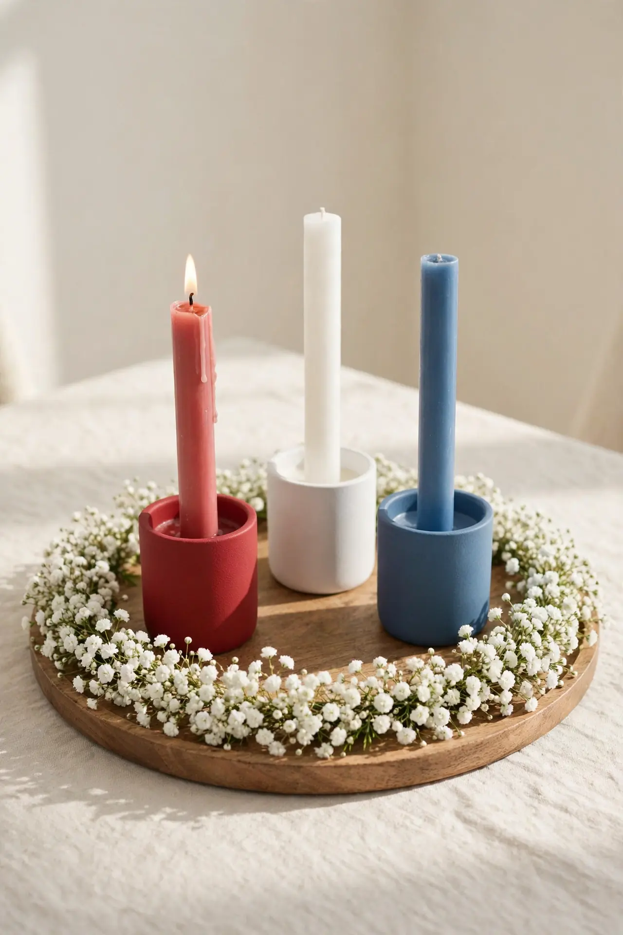 Patriotic Candle Trio