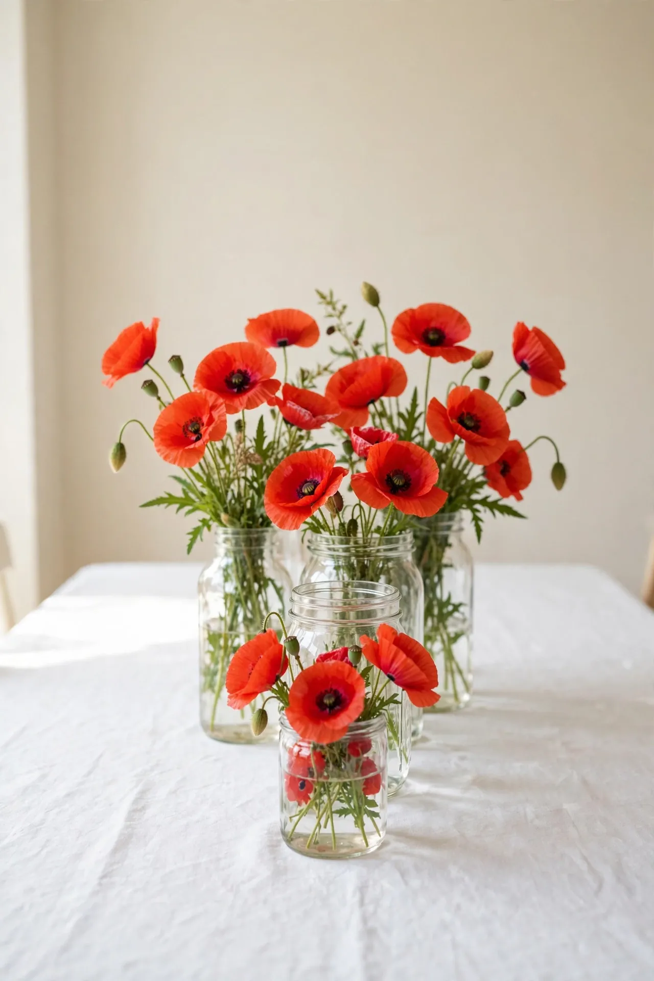 Poppies In Jars