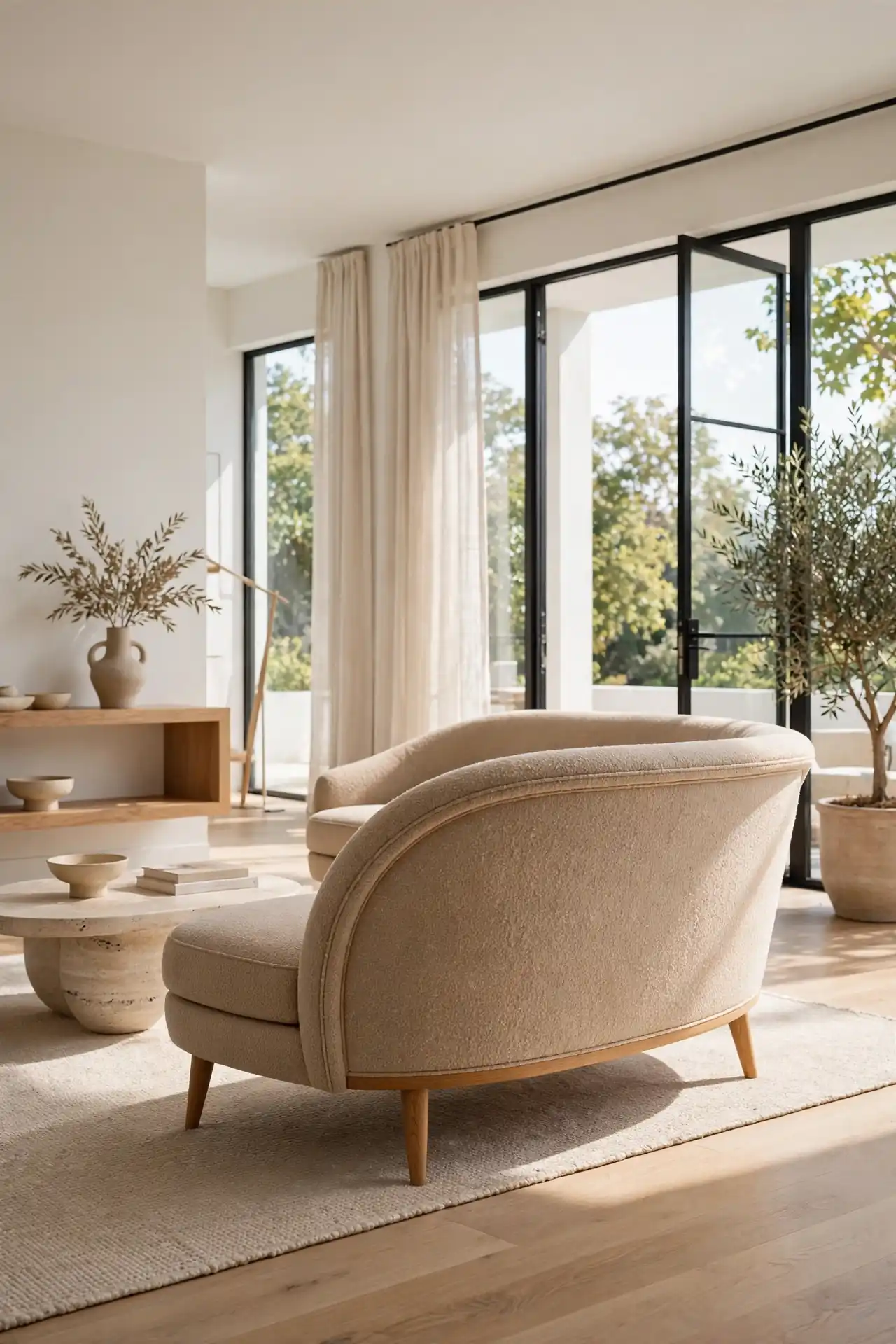 Curved Sofa Silhouette