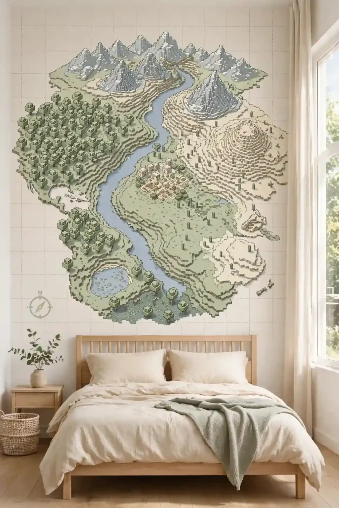 Minecraft Map Feature Wall