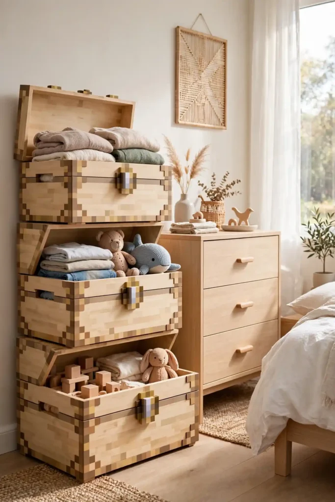 minecraft bedroom ideas Storage Crates