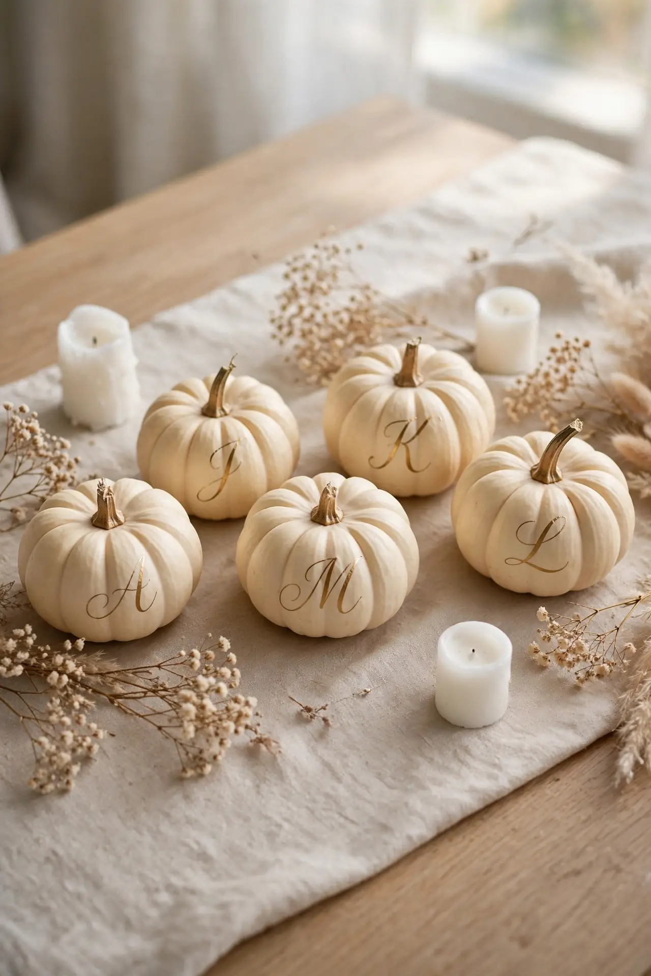 Monogrammed Initial Pumpkins