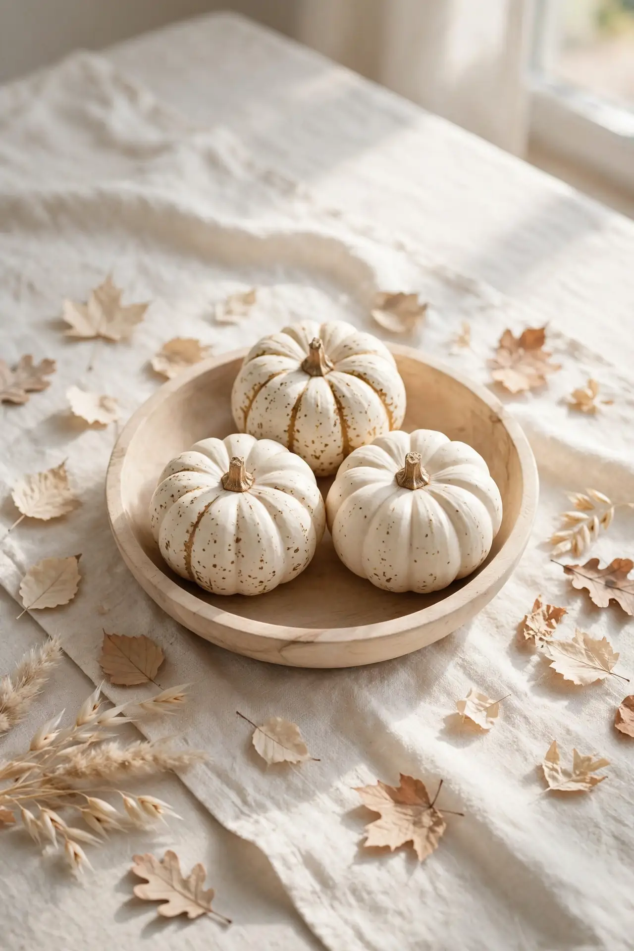 Speckled White Pumpkins